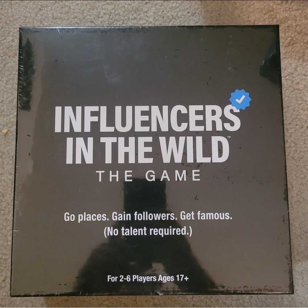 Influencers in the Wild Game. A Social Game For Social Media Addicts. New/Sealed